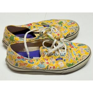 Vans Liberty of London Alice in Wonderland Yellow Women‎ 9.5 Great Condition